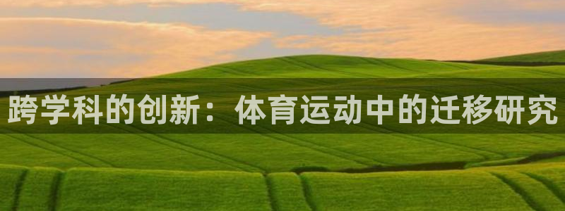 杏悦2体育注册登录入口：跨学科的创新：体育运动中的迁移研究