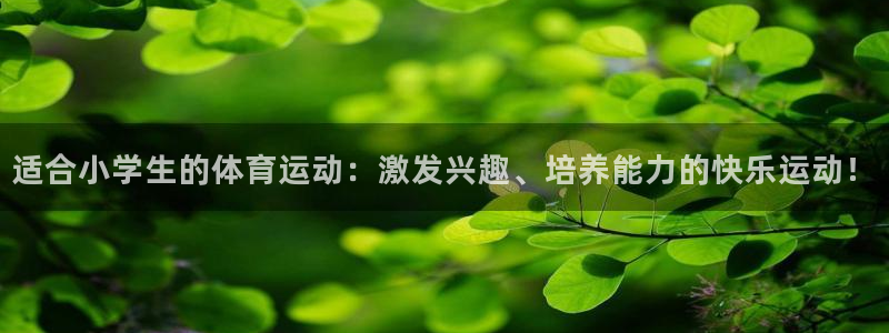 杏悦2f平台注册：适合小学生的体育运动：激发兴趣、培养能力的快乐运动！