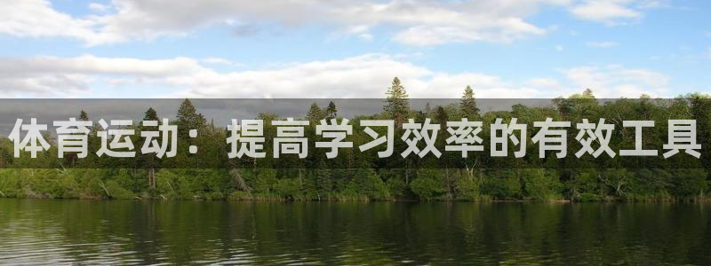 杏悦23平台登录注册：体育运动：提高学习效率的有效工具
