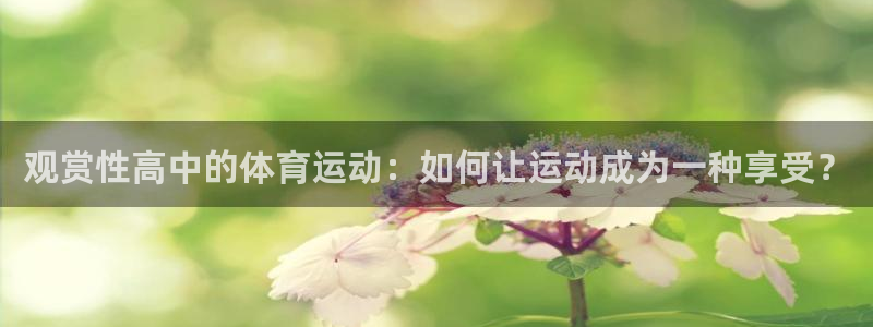 杏悦25：观赏性高中的体育运动：如何让运动成为一种享受？